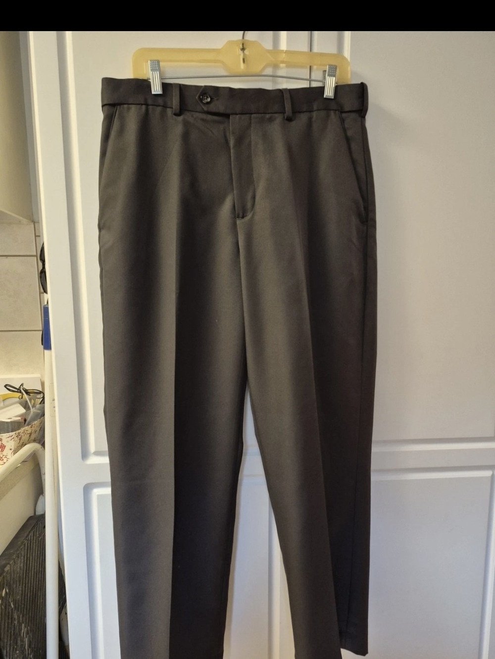 Croft & Barrow Men's Dress Pants 34x29 Dark Grey